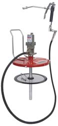 LINCOLN Air-Operated Drum Pump: 40:1, Grease Lubrication, Aluminum 4489