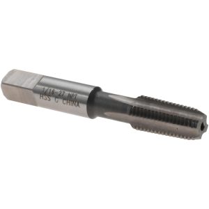 VALUE COLLECTION Standard Pipe Tap: 1/16-27, NPT, 4 Flutes, High Speed Steel, Bright/Uncoated MSC-04662011