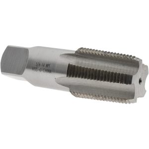 VALUE COLLECTION Standard Pipe Tap: 3/4-14, NPT, 5 Flutes, High Speed Steel, Bright/Uncoated MSC-04662078