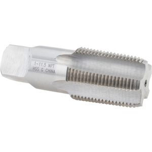 VALUE COLLECTION Standard Pipe Tap: 1 - 11-1/2, NPT, 5 Flutes, High Speed Steel, Bright/Uncoated MSC-04662094