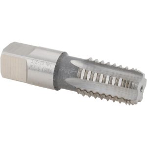 VALUE COLLECTION 3/8-18 NPT, 5 Flutes, Bright Finish, High Speed Steel, Interrupted Thread Pipe Tap MSC-04663043