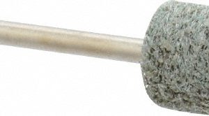 GRIER ABRASIVES Mounted Point: 3/4" Thick, 1/8" Shank Dia, B42, Fine B42-N2-17282