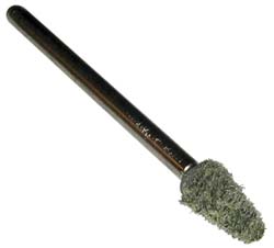 GRIER ABRASIVES Mounted Point: 3/8" Thick, 3/32" Shank Dia, B44, Medium B44-N3-18151
