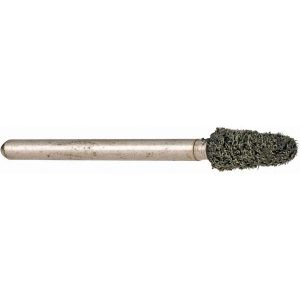 GRIER ABRASIVES Mounted Point: 3/8" Thick, 1/8" Shank Dia, B44, Fine B44-S6-17262