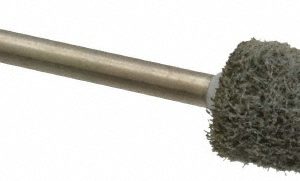 GRIER ABRASIVES Mounted Point: 3/4" Thick, 1/8" Shank Dia, B52, Fine B52-N2-17236