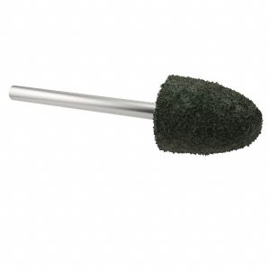 GRIER ABRASIVES Mounted Point: 3/8" Head Dia, 3/4" Thick, 1/8" Shank Dia, B52, 60 Grit, Medium B52-N4-17280