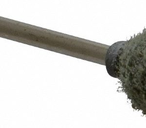 GRIER ABRASIVES Mounted Point: 1/2" Thick, 1/8" Shank Dia, B121, Coarse B121-N4-17279
