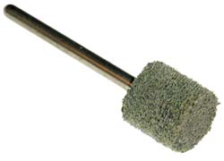 GRIER ABRASIVES Mounted Point: 1/4" Thick, 3/32" Shank Dia, W160, Medium W160-N3-17209