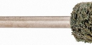 GRIER ABRASIVES Mounted Point: 1/2" Thick, 1/8" Shank Dia, W176, Fine W176-N2-17220