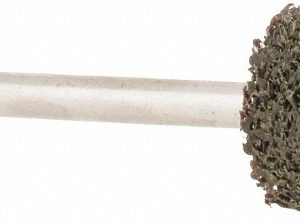 GRIER ABRASIVES Mounted Point: 1/4" Thick, 1/8" Shank Dia, W183, Fine W183-S5-17572