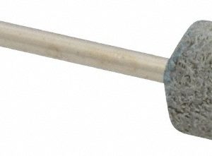 GRIER ABRASIVES Mounted Point: 1/2" Thick, 1/8" Shank Dia, W185, Medium W185-N3-17228