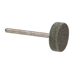 GRIER ABRASIVES Mounted Point: 1/4" Thick, 1/8" Shank Dia, W201, Medium W201-N3-17565