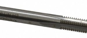 VALUE COLLECTION Straight Flute Tap: #8-40 UNS, 4 Flute, Plug Chamfer, 3B Class of Fit, High-Speed Steel, Bright/Uncoated Finish JY4837407