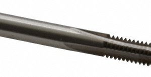 VALUE COLLECTION Straight Flute Tap: #10-30 UNS, 4 Flute, Plug Chamfer, 3B Class of Fit, High-Speed Steel, Bright/Uncoated Finish JY4838322