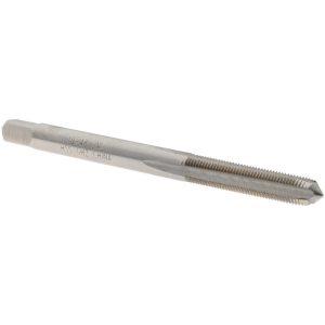 VALUE COLLECTION Straight Flute Tap: #10-48 UNS, 4 Flute, Plug Chamfer, 3B Class of Fit, High-Speed Steel, Bright/Uncoated Finish JY4838447