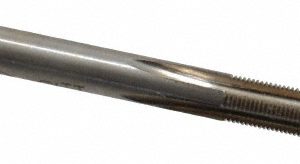 VALUE COLLECTION Straight Flute Tap: #10-56 UNS, 4 Flute, Bottoming Chamfer, 3B Class of Fit, High-Speed Steel, Bright/Uncoated Finish JY4838488