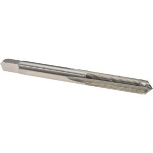 VALUE COLLECTION Straight Flute Tap: #12-56 UNS, 4 Flute, Plug Chamfer, 3B Class of Fit, High-Speed Steel, Bright/Uncoated Finish JY4838801