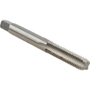 VALUE COLLECTION Straight Flute Tap: 1/4-24 UNS, 4 Flute, Bottoming Chamfer, High-Speed Steel, Bright/Uncoated Finish JY4840237