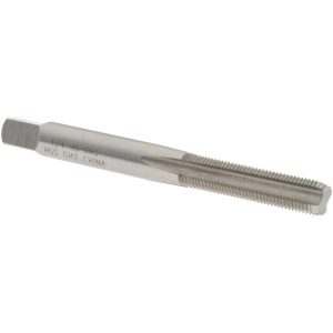 VALUE COLLECTION Straight Flute Tap: 1/4-40 UNS, 4 Flute, Bottoming Chamfer, High-Speed Steel, Bright/Uncoated Finish JY4840419