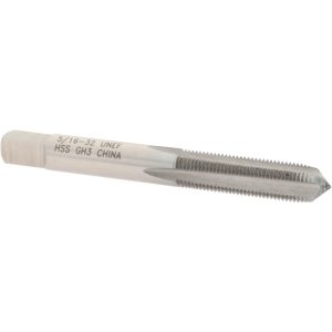 VALUE COLLECTION Straight Flute Tap: 5/16-32 UNEF, 4 Flute, Plug Chamfer, High-Speed Steel, Bright/Uncoated Finish JY4841326