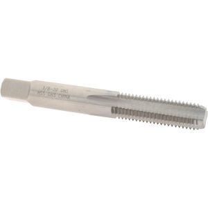 VALUE COLLECTION Straight Flute Tap: 3/8-20 UNS, 4 Flute, Bottoming Chamfer, 3B Class of Fit, High-Speed Steel, Bright/Uncoated Finish JY4842217