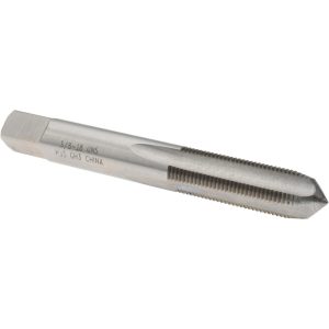 VALUE COLLECTION Straight Flute Tap: 3/8-28 UNS, 4 Flute, Plug Chamfer, 3B Class of Fit, High-Speed Steel, Bright/Uncoated Finish JY4842266