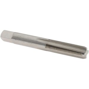 VALUE COLLECTION Straight Flute Tap: 3/8-32 UNEF, 4 Flute, Bottoming Chamfer, High-Speed Steel, Bright/Uncoated Finish JY4842332