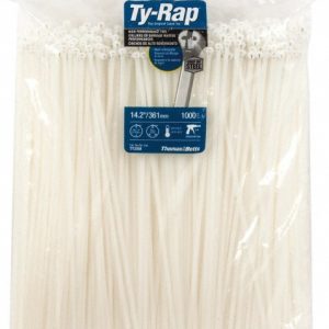 THOMAS & BETTS Cable Tie Duty: 14.2" Long, Natural, Nylon, Standard TY28M