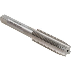 VALUE COLLECTION Straight Flute Tap: 7/16-16 UNS, 4 Flute, Plug Chamfer, 3B Class of Fit, High-Speed Steel, Bright/Uncoated Finish JY4843058