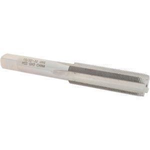 VALUE COLLECTION Straight Flute Tap: 15/32-32 UNS, 4 Flute, Plug Chamfer, High-Speed Steel, Bright/Uncoated Finish JY4843736