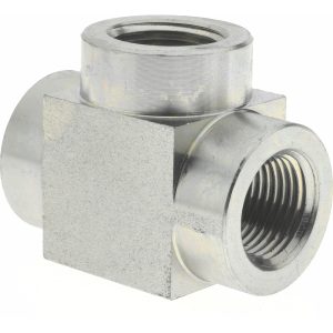 ENERPAC Hydraulic Hose Tee Fitting: 3/8", 10,000 psi FZ1612