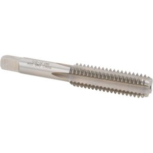VALUE COLLECTION Straight Flute Tap: 1/2-12 UNS, 4 Flute, Bottoming Chamfer, 3B Class of Fit, High-Speed Steel, Bright/Uncoated Finish JY4844007