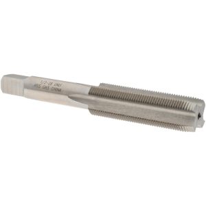 VALUE COLLECTION Straight Flute Tap: 1/2-28 UNEF, 4 Flute, Plug Chamfer, High-Speed Steel, Bright/Uncoated Finish JY4844254