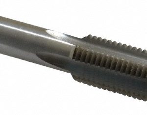 VALUE COLLECTION Straight Flute Tap: 9/16-16 UNS, 4 Flute, Plug Chamfer, 3B Class of Fit, High-Speed Steel, Bright/Uncoated Finish JY4845160