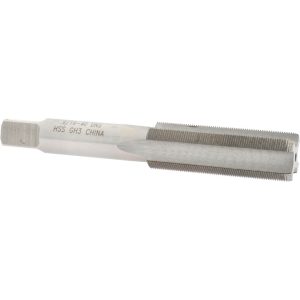 VALUE COLLECTION Straight Flute Tap: 9/16-40 UNS, 4 Flute, Bottoming Chamfer, 3B Class of Fit, High-Speed Steel, Bright/Uncoated Finish JY4845418