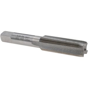 VALUE COLLECTION Straight Flute Tap: 5/8-24 UNEF, 4 Flute, Plug Chamfer, High-Speed Steel, Bright/Uncoated Finish JY4846176