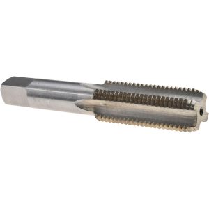 VALUE COLLECTION Straight Flute Tap: 3/4-12 UNS, 4 Flute, Bottoming Chamfer, 3B Class of Fit, High-Speed Steel, Bright/Uncoated Finish JY4847083