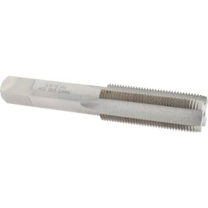 VALUE COLLECTION Straight Flute Tap: 3/4-18 UNS, 4 Flute, Plug Chamfer, 3B Class of Fit, High-Speed Steel, Bright/Uncoated Finish JY4847141