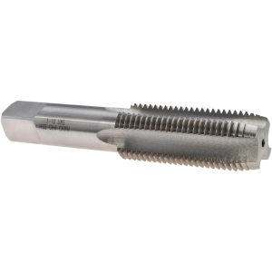 VALUE COLLECTION Straight Flute Tap: 1-10 UNS, 4 Flute, Plug Chamfer, 3B Class of Fit, High-Speed Steel, Bright/Uncoated Finish JY4849105