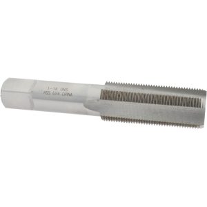 VALUE COLLECTION Straight Flute Tap: 1-16 UNS, 4 Flute, Bottoming Chamfer, 3B Class of Fit, High-Speed Steel, Bright/Uncoated Finish JY4849154