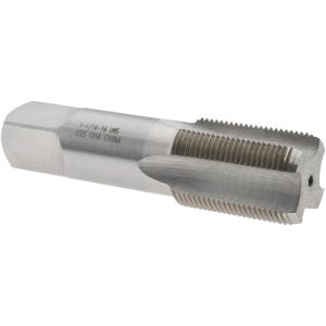 VALUE COLLECTION Straight Flute Tap: 1-1/16-16 UNS, 4 Flute, Bottoming Chamfer, 3B Class of Fit, High-Speed Steel, Bright/Uncoated Finish JY4861217