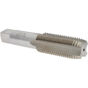 VALUE COLLECTION Straight Flute Tap: 1-1/8-8 UNS, 4 Flute, Plug Chamfer, High-Speed Steel, Bright/Uncoated Finish JY4862058