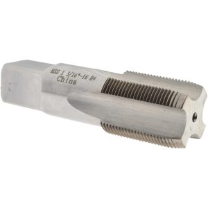 VALUE COLLECTION Straight Flute Tap: 1-3/16-16 UNS, 6 Flute, Plug Chamfer, 3B Class of Fit, High-Speed Steel, Bright/Uncoated Finish JY4863148