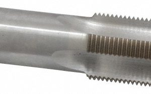 VALUE COLLECTION Straight Flute Tap: 1-5/16-12 UNS, 4 Flute, Bottoming Chamfer, High-Speed Steel, Bright/Uncoated Finish JY4871091