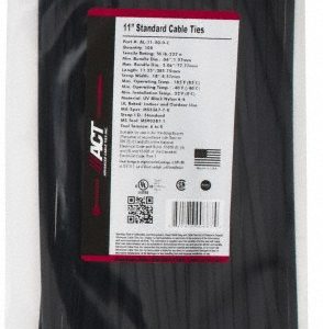 ADVANCED CABLE TIES INC. Cable Tie Duty: 11.25" Long, Black, Nylon, Standard AL-11-50-0-C
