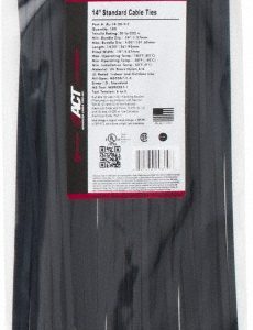 ADVANCED CABLE TIES INC. Cable Tie Duty: 14.25" Long, Black, Nylon, Standard AL-14-50-0-C