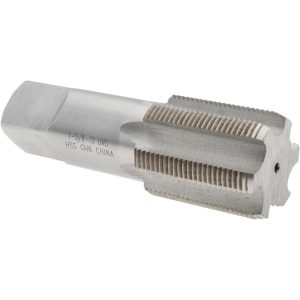 VALUE COLLECTION Straight Flute Tap: 1-5/8-12 UNS, 6 Flute, Bottoming Chamfer, High-Speed Steel, Bright/Uncoated Finish JY4876090