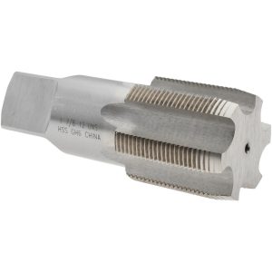 VALUE COLLECTION Straight Flute Tap: 1-7/8-12 UNS, 6 Flute, Plug Chamfer, High-Speed Steel, Bright/Uncoated Finish JY4878088