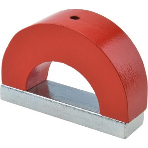 ECLIPSE 3" Overall Width, 1" Deep, 1-11/16" High, 55 Lb Average Pull Force, Alnico Horseshoe Magnet M19622/MSC