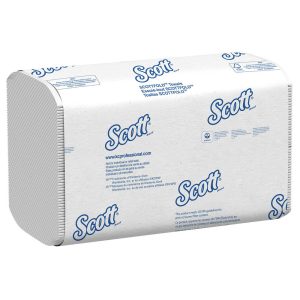 SCOTT Scott Pro Scottfold Multifold Paper Towels with Fast-Drying Absorbency Pockets (01980), White 01980